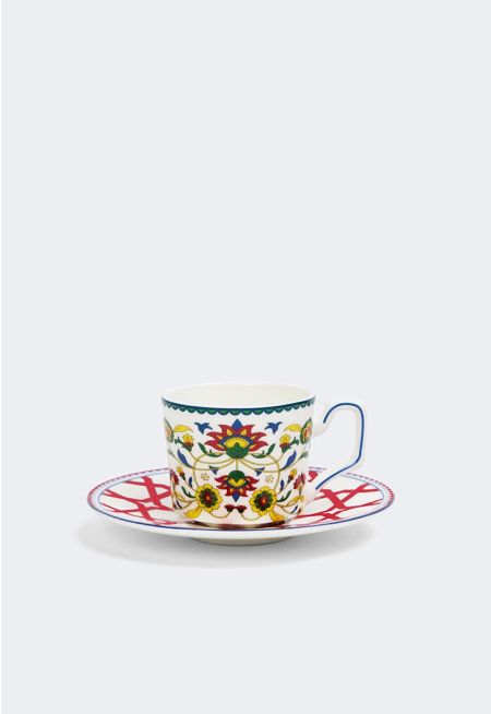 Bone China Turkish Coffee & Saucer