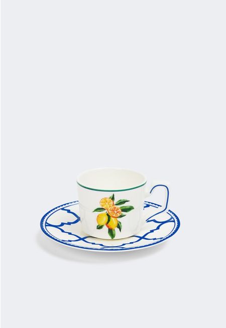 Bone China Turkish Coffee & Saucer