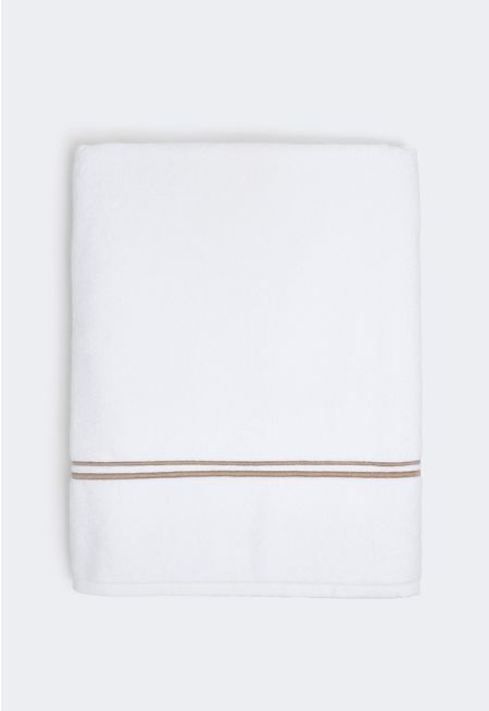 Bath Towel with Piping