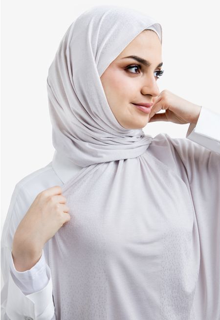 Solid Knitted Pattern Hijab