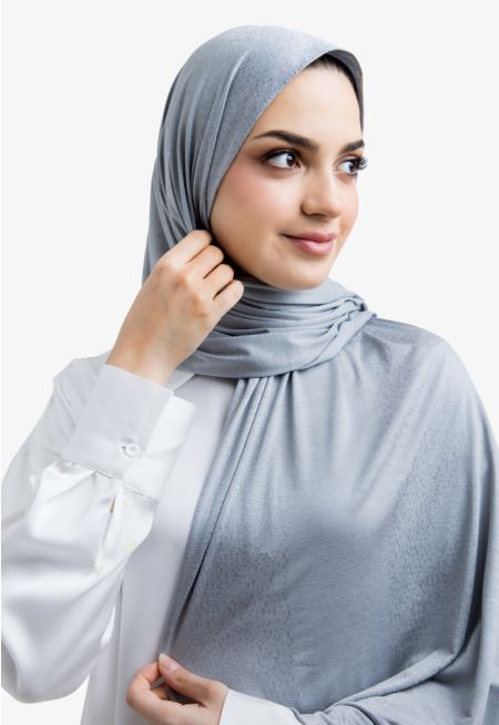 Solid Knitted Pattern Hijab