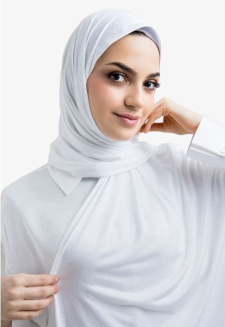 Solid Knitted Pattern Hijab