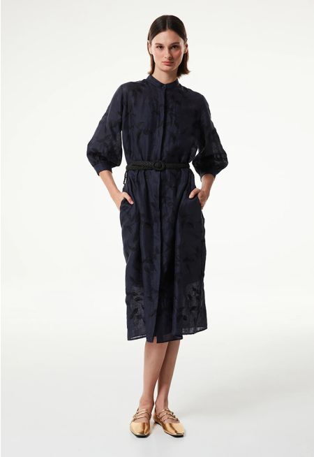 Machka- Raffia Belted Dress  