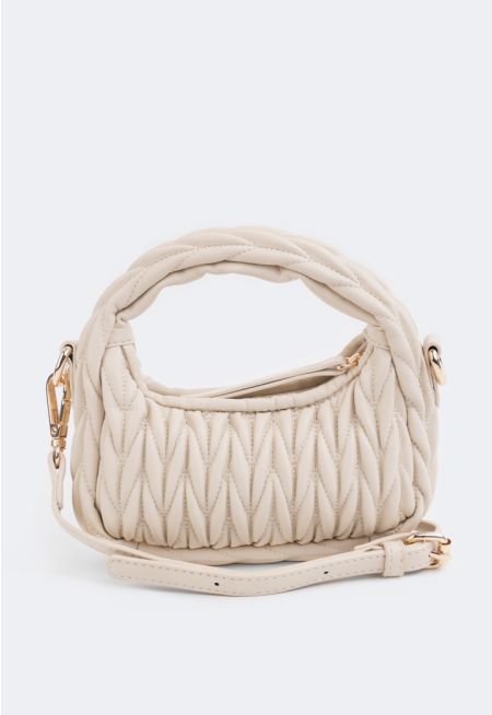 Textured Shoulder Bag