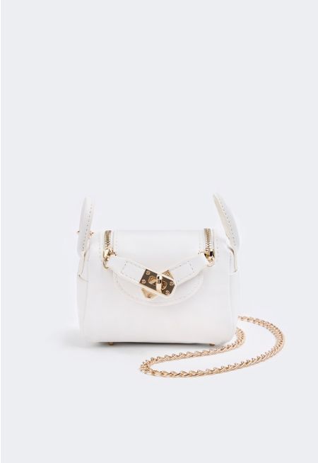 Double Zipper Mini Crossbody Bag