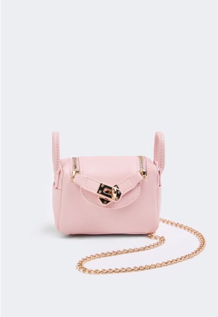 Double Zipper Mini Crossbody Bag