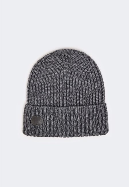 Solid Ribbed Beanie