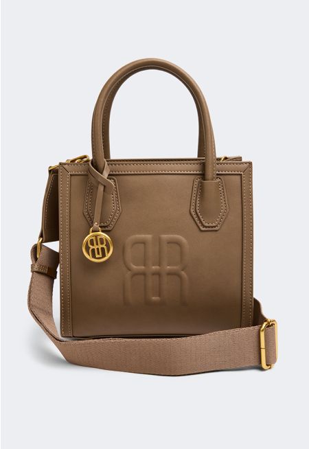 Embossed Monogram Handbag