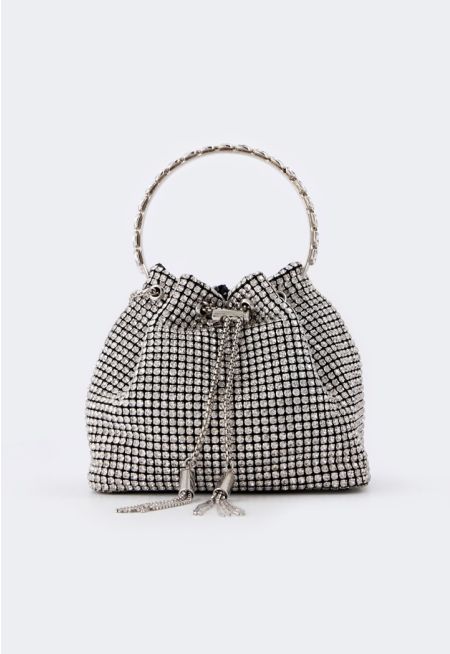 Crystal Bucket Bag