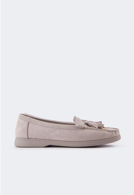 Tassel Suede Loafers