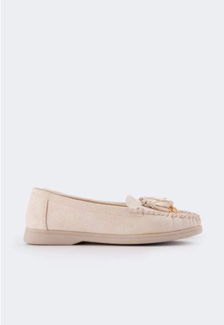 Tassel Suede Loafers