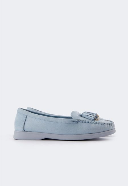 Tassel Suede Loafers