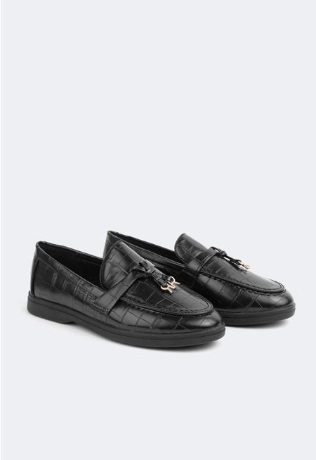 Textured Loafers