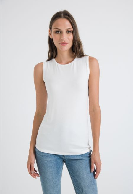 Solid Sleeveless Basic Top