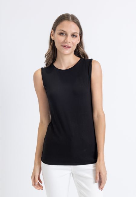 Solid Sleeveless Basic Top