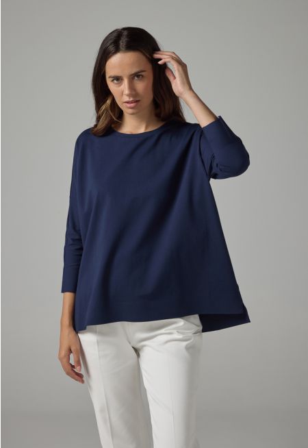 Solid Short Sleeves Blouse