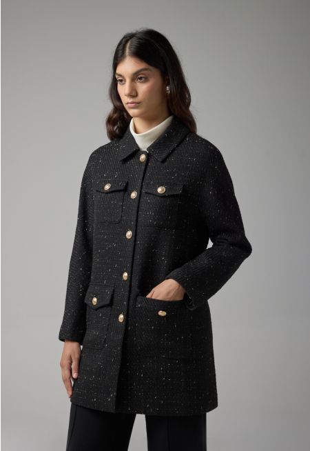 Tweed Lurex Long Sleeves Jacket