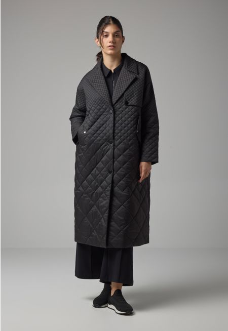 Quilted Midi Winter Coat