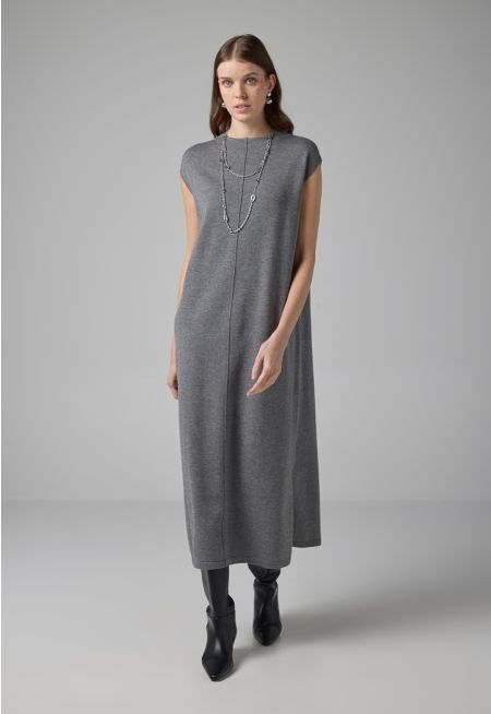 Sleeveless Knitted Maxi Dress