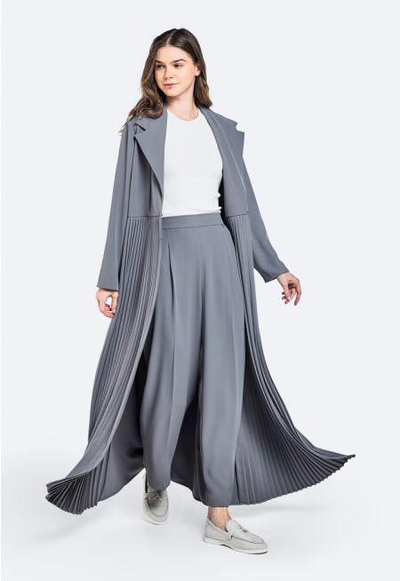 Solid Wide Leg Trousers