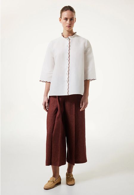 Machka- Loose-Fit Linen Trousers 