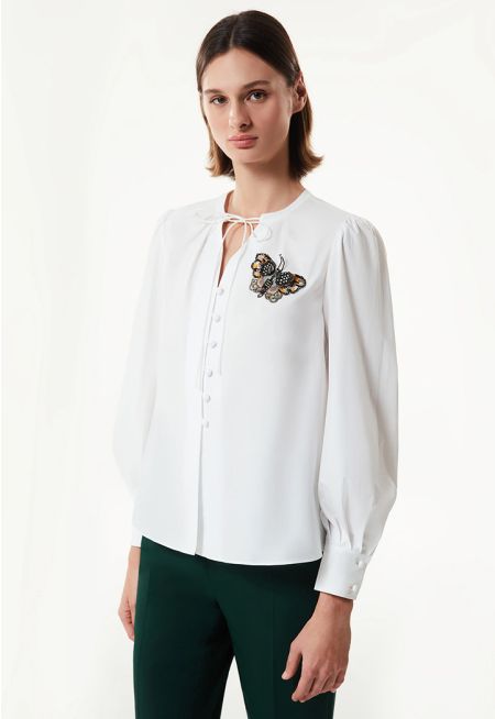 Butterfly Embroide Shirt 
