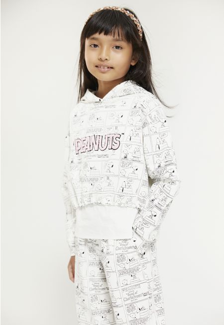 Peanuts Printed Hoodie