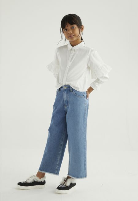 Two Toned Denim Pants