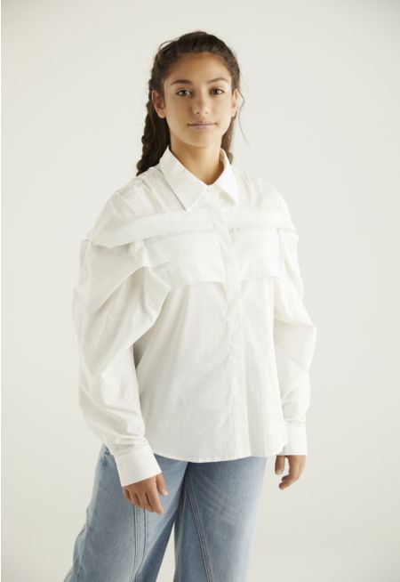 Pleated Bodice Shirt