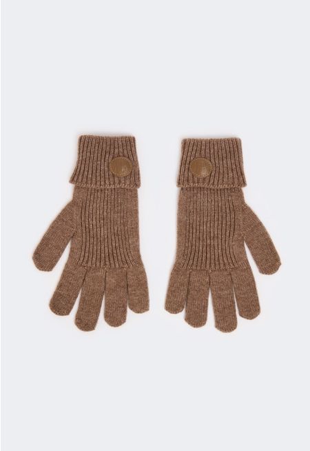 Solid Ribbed Gloves