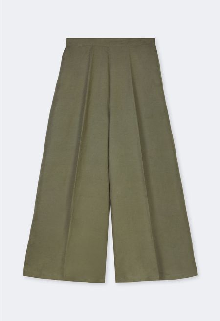 High Waist Palazzo Trousers