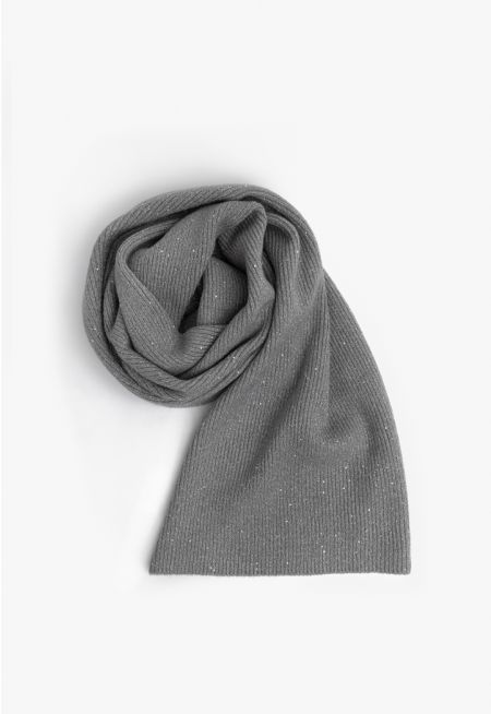 Knitted Lurex Scarf