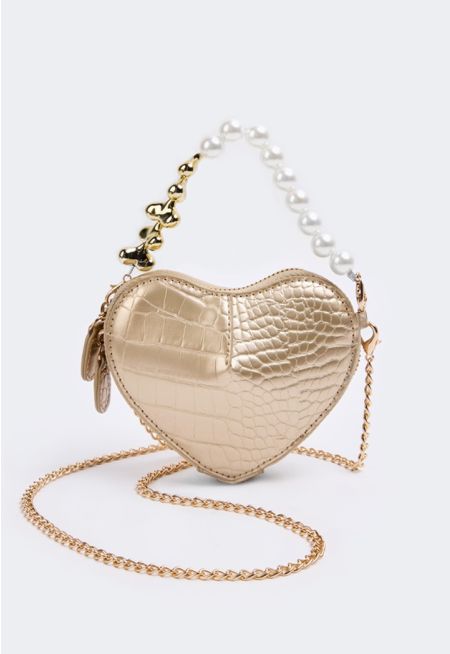 PU Leather Heart Crossbody Bag