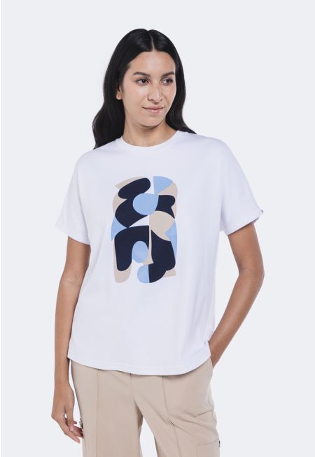 Abstract Print T-Shirt