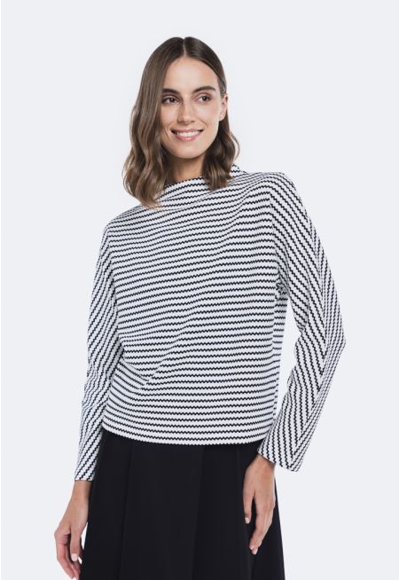 Knitted Striped Blouse