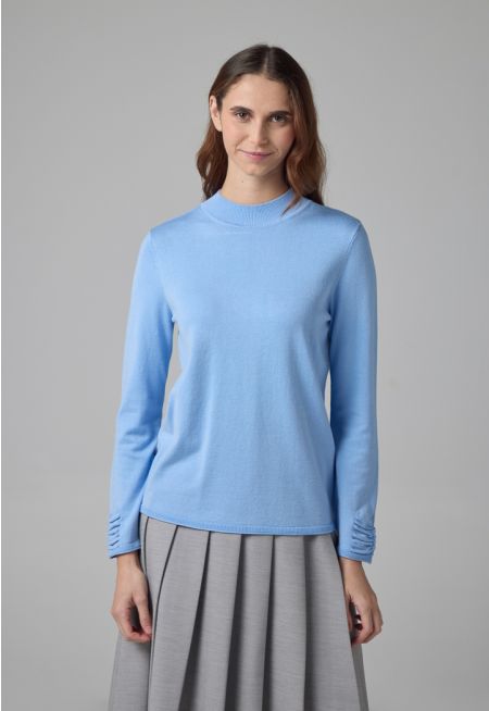 Long Sleeve Knitted Basic Sweater