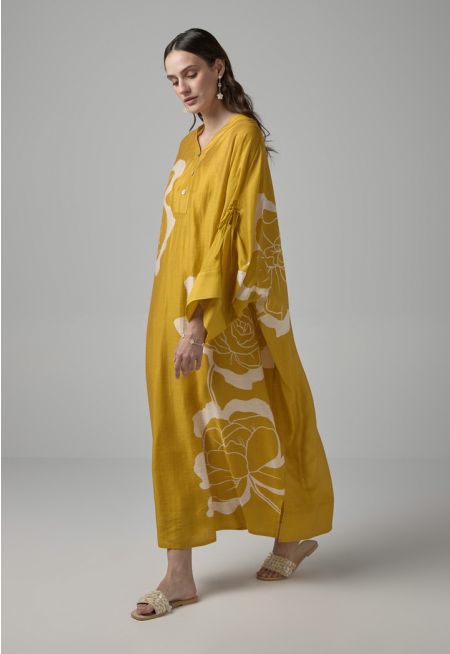 Floral Printed Oversize Dress - Ramadan Style