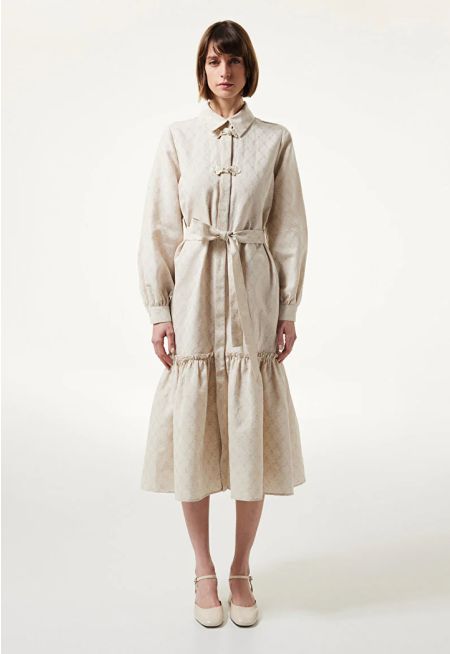 Machka- Linen Blend Shirt Dress 