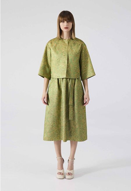 Machka - Jacquard Midi Dress 