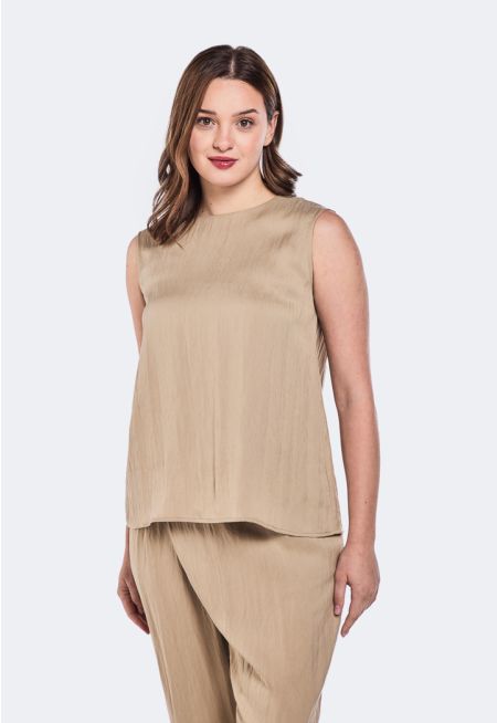 Solid Sleeveless Top