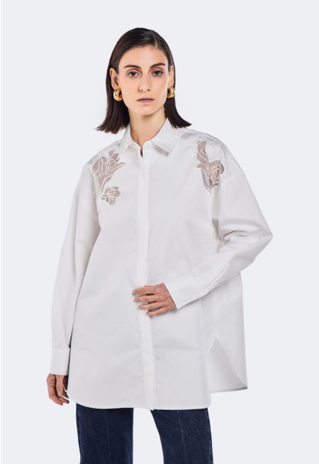 Floral Embroidered Shirt