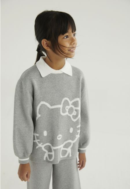 Hello Kitty Textured Jumper