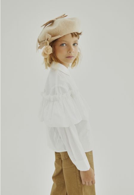 Ruffled Bodice Shirt