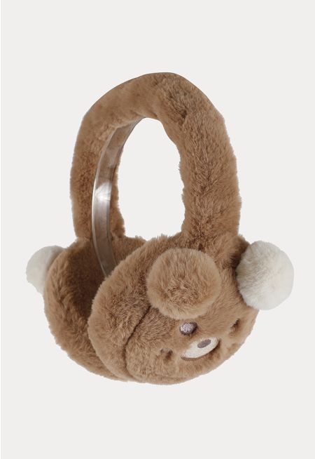 Cartoon Bear With Pop Up Ears Earmuffs -Sale
