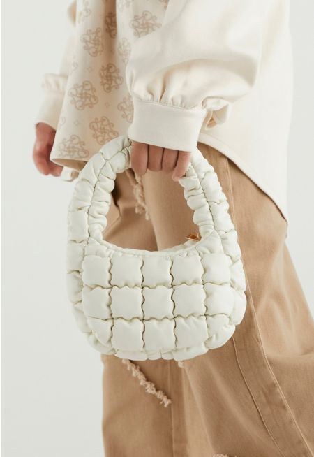 PU Leather Quilted Handbag