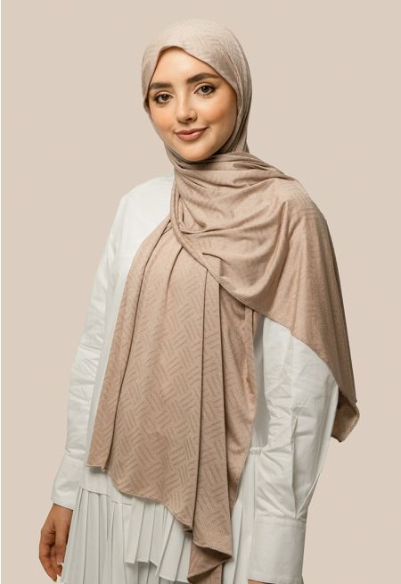 Arrow Pattern Textured Hijab