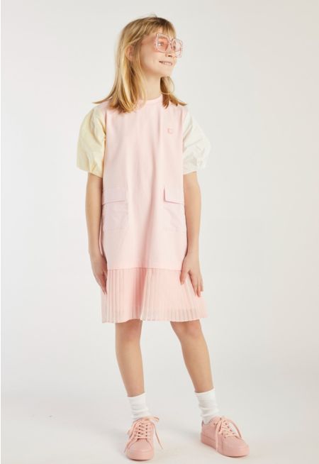 Pleated T Shirt Dress