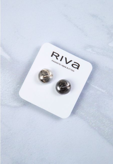 Magnetic Hijab Silver Pin