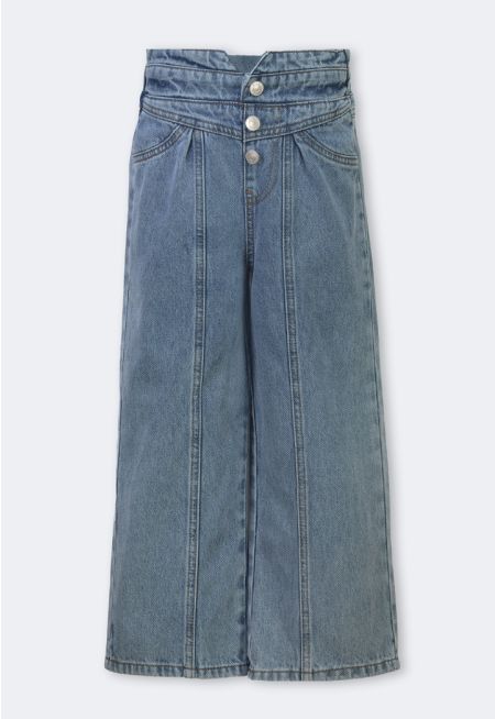 Iconic Wide Leg Denim Jeans