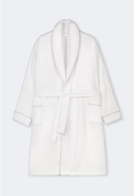 Bathrobe with Piping